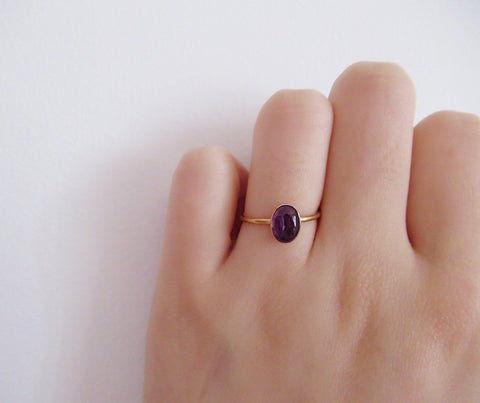 Iris Amethyst Ring