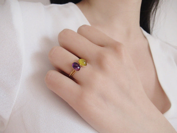 Iris Amethyst Ring