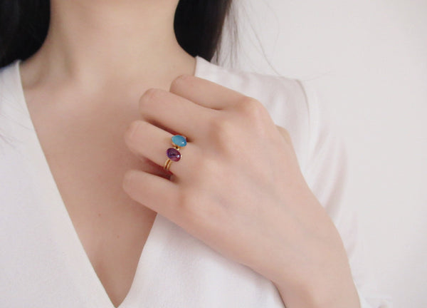 Iris Amethyst Ring