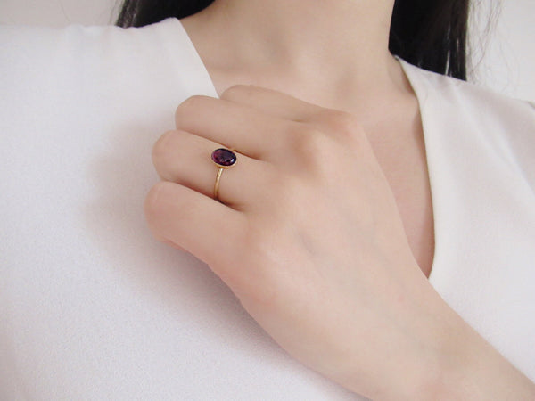 Iris Amethyst Ring