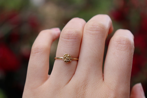 Rose flower ring