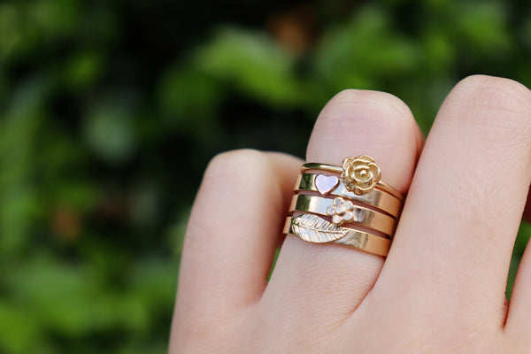 Rose flower ring