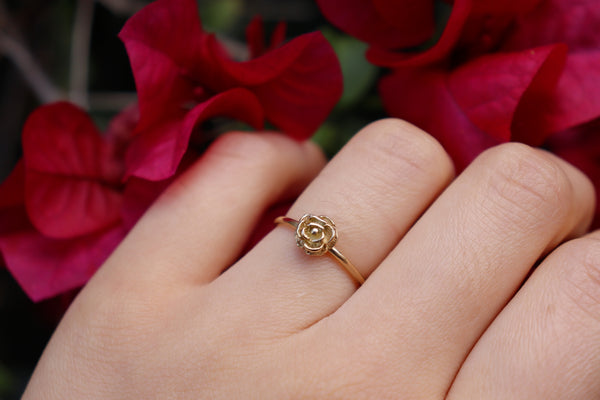 Rose flower ring