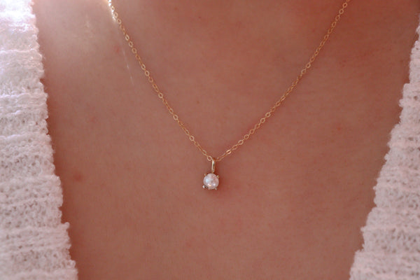 June Pearl Birthstone necklace