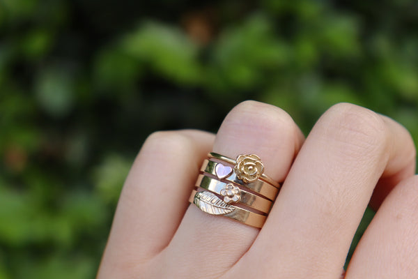 Rose flower ring