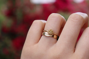 Rose flower ring